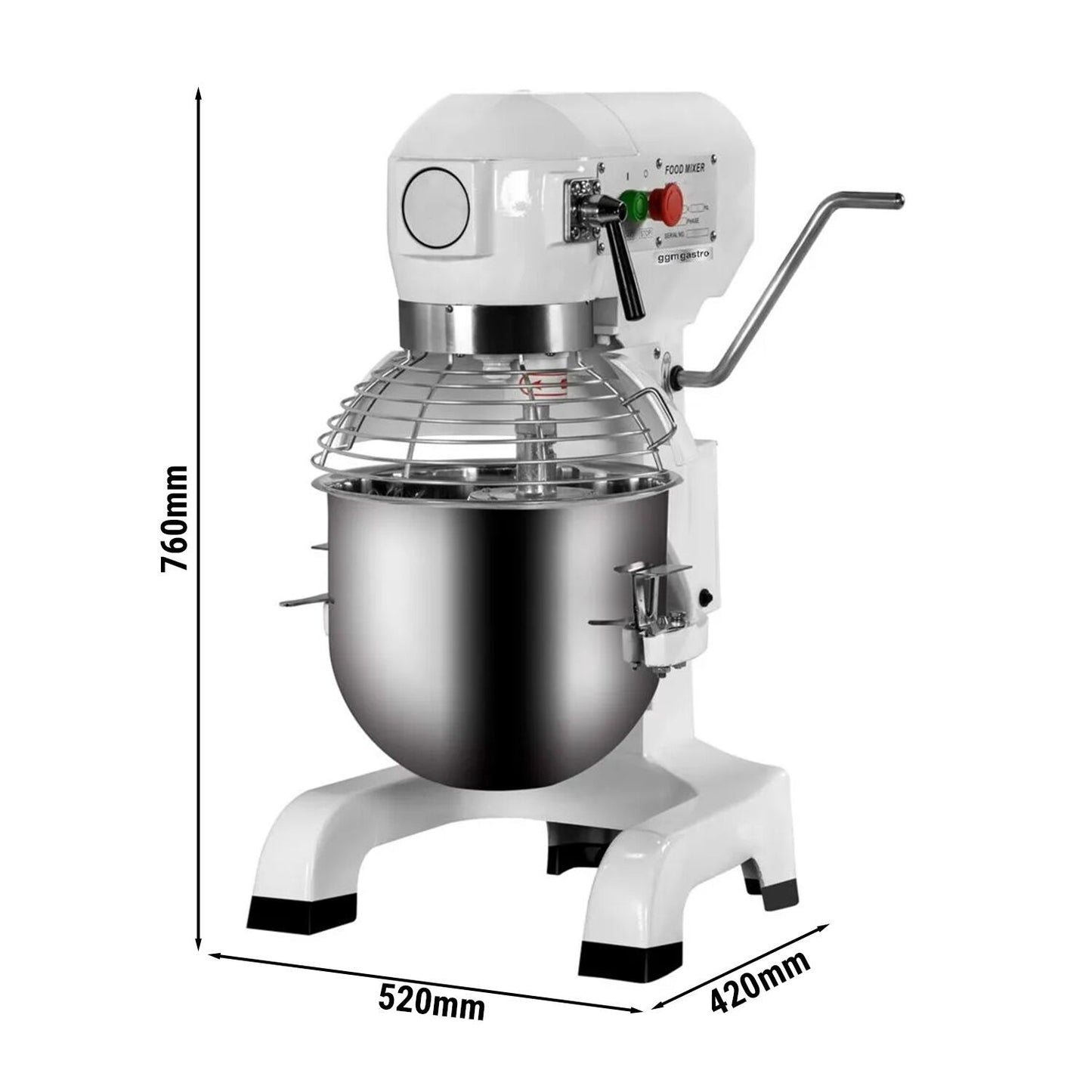 Commercial Planetary Floor Mixer 20L 750W PRMH20