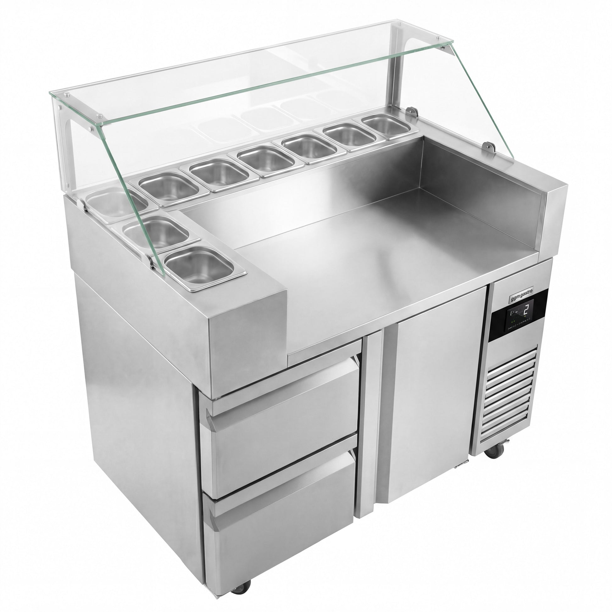 Refrigerated Preparation Table 1 Door 2 Drawers ZBF127DN#KGJ12#HM#SBF