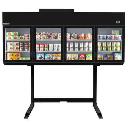 Refrigerated Wall Display Freezer 2500mm 650L 1.90kW Black WTRU25S