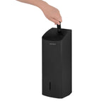 Wall Mounted Toilet Paper Dispenser 750 Sheets Matte Black Stainless Steel
