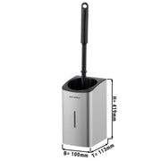 Toilet Brush Holder Brushed Stainless Steel