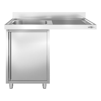 Commercial Dishwasher Sink with Cupboard 1200x600x970mm