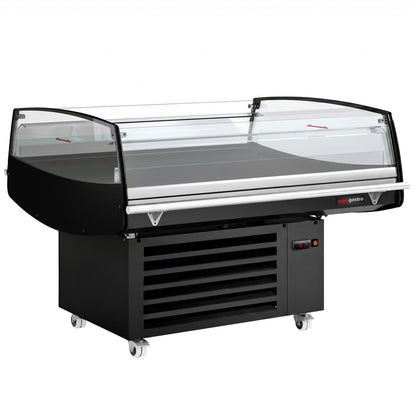 Refrigerated Display Island 1250mm 230L 1kW Black KTD230
