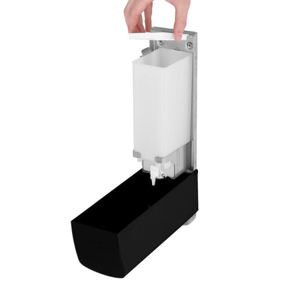 Soap and Disinfectant Dispenser 1200ml Stainless Steel Black