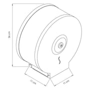Wall Mounted Jumbo Toilet Paper Dispenser Stainless Steel