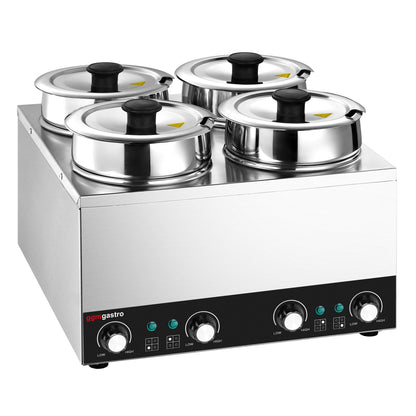 Electric Soup Station Bain-Marie Stainless Steel 14L 600W BHPV35-4
