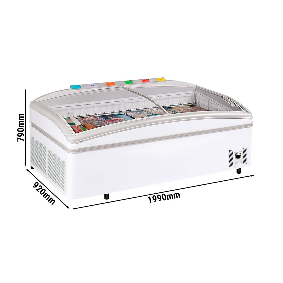 Refrigerated and Freezer Display Island 470L 660W TMI470-E