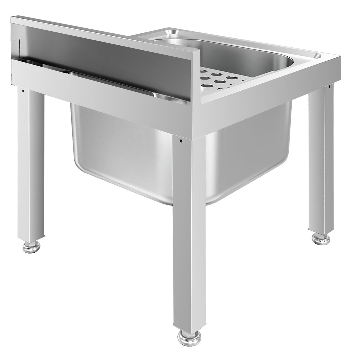 Commercial Stainless Steel Mop Sink 500x500x550mm