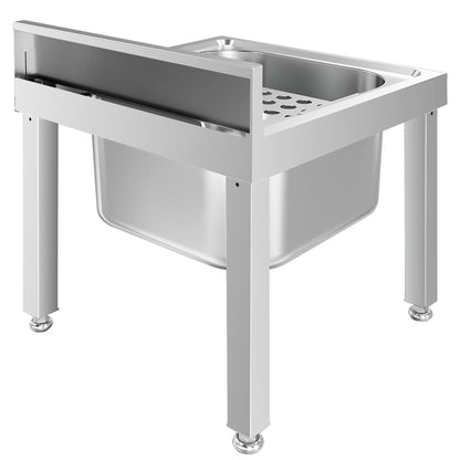 Commercial Stainless Steel Mop Sink 500x500x550mm
