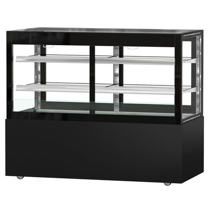 Refrigerated Pastry Display Case Double Glazing 530L Matt Black KTVOG157SM
