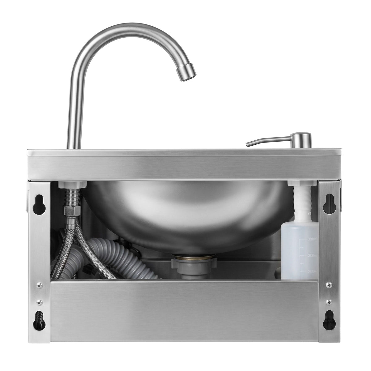 Knee-Operated Hand Wash Sink 400x400x250mm