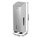 Wall Mounted Toilet Paper Dispenser 3 Rolls Stainless Steel