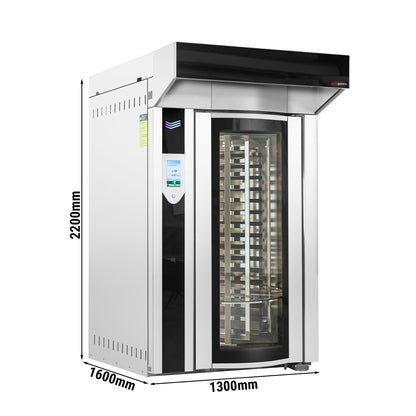 Commercial Rotary Bakery Convection Oven 1300x1600x2200mm