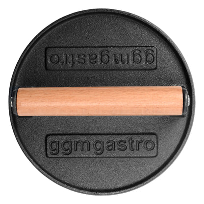 Smash Burger Press Cast Iron Grooved 175mm BPS175