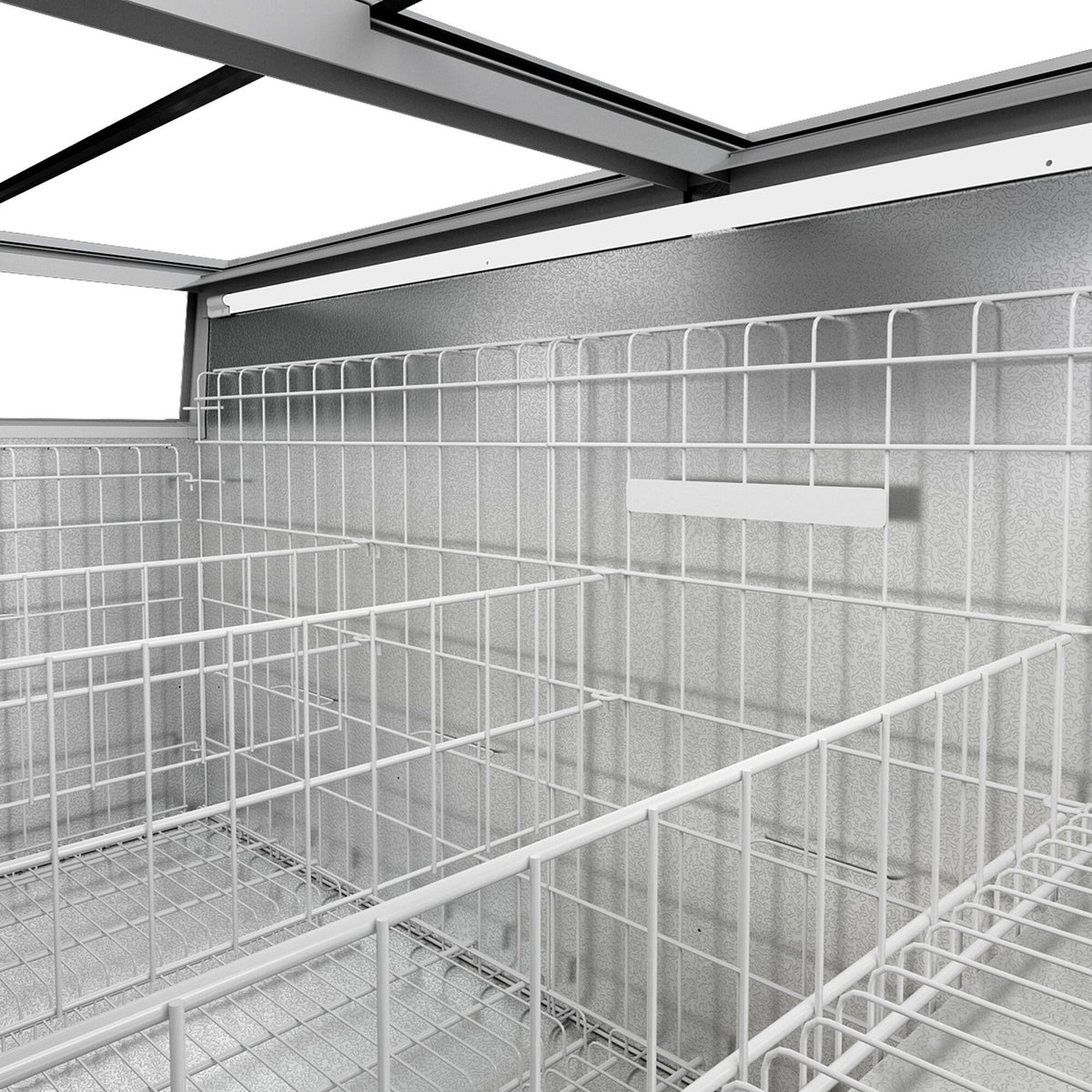 Freezer Wall Display with Island 1454mm 634L Black WTBIC2#TIEBIC2