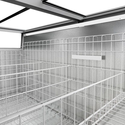Freezer Wall Display with Island 1454mm 634L Black WTBIC2#TIEBIC2