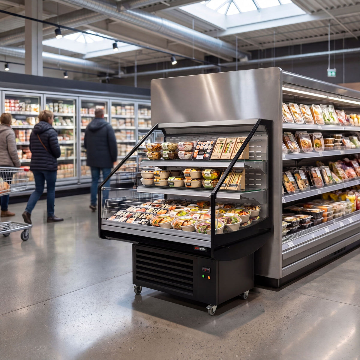 Refrigerated Display Island 1250mm 405L 1.40kW Black KTHDC121