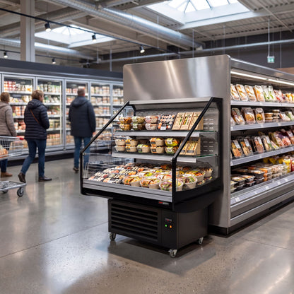 Refrigerated Display Island 1250mm 405L 1.40kW Black KTHDC121