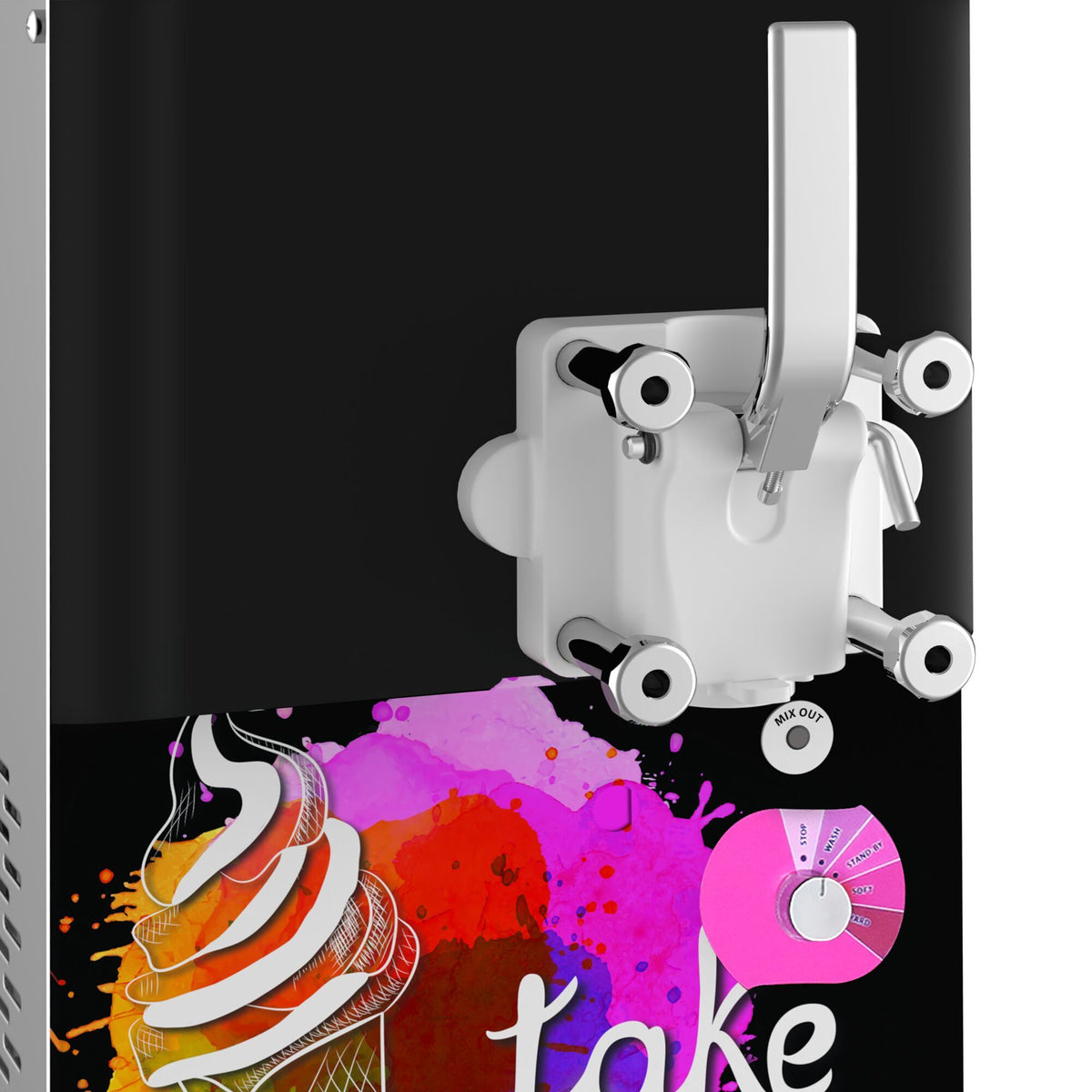 Commercial Soft Ice Cream Machine 1 Flavour 11.25L/h 1.5kW