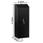 Soap and Disinfectant Dispenser 1000ml Stainless Steel Black