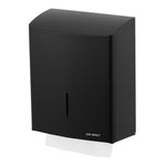 Paper Towel Dispenser 600 Towels Stainless Steel Black