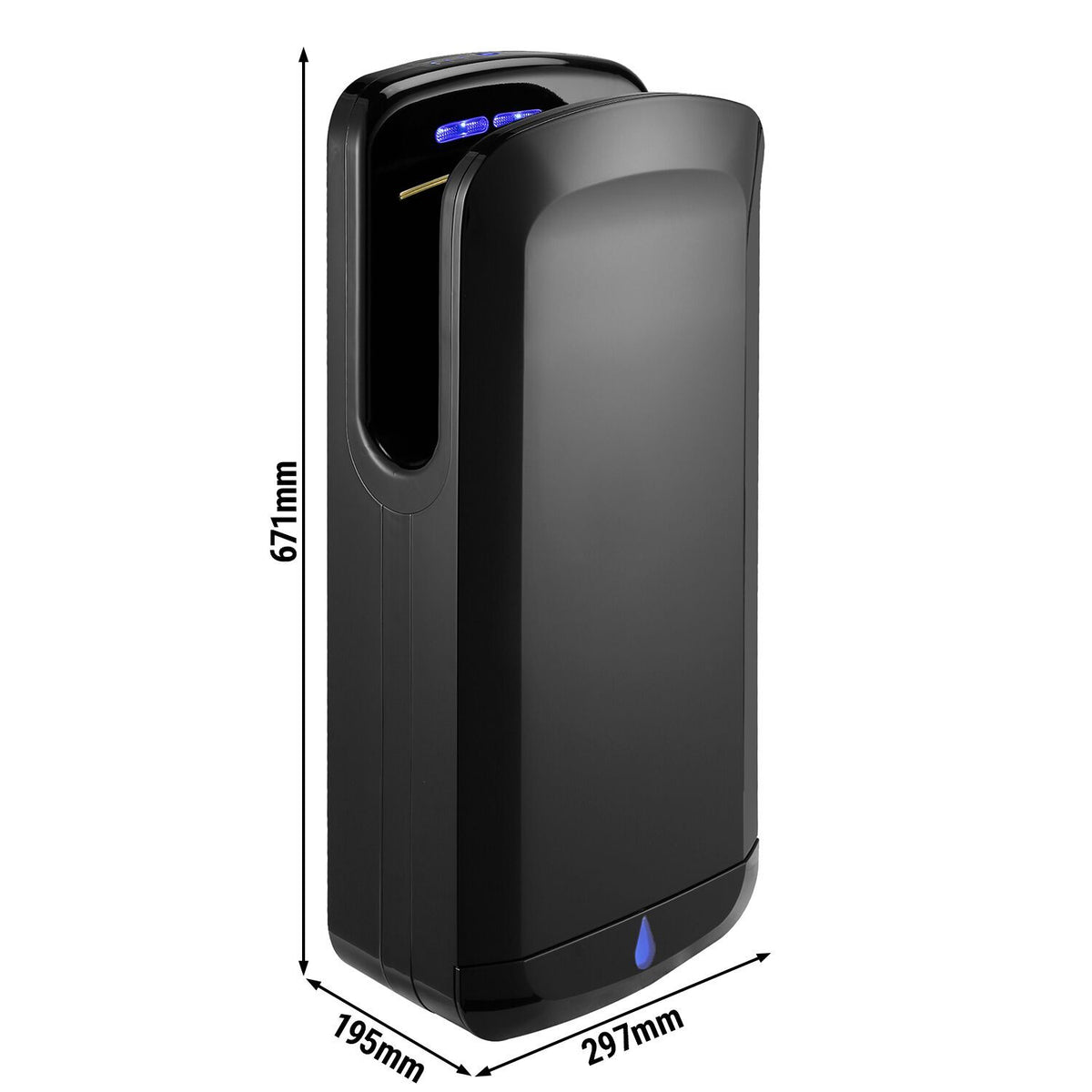 Sensor High Speed Hand Dryer Matte Black