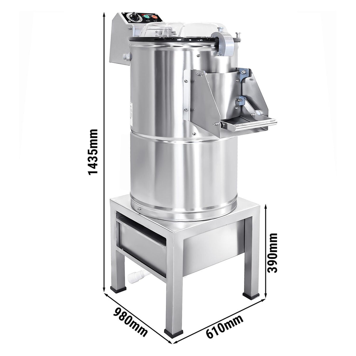 Electric Potato Peeler Stainless Steel 600kg/h 1.5kW KSEOZ