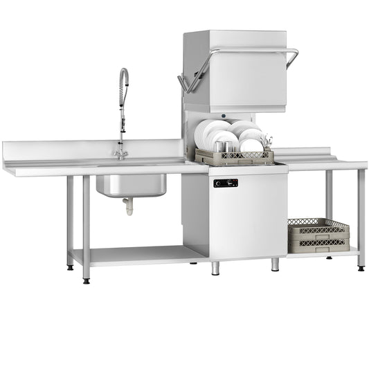 Commercial Hood Type Dishwasher Set 6.52kW 2855mm