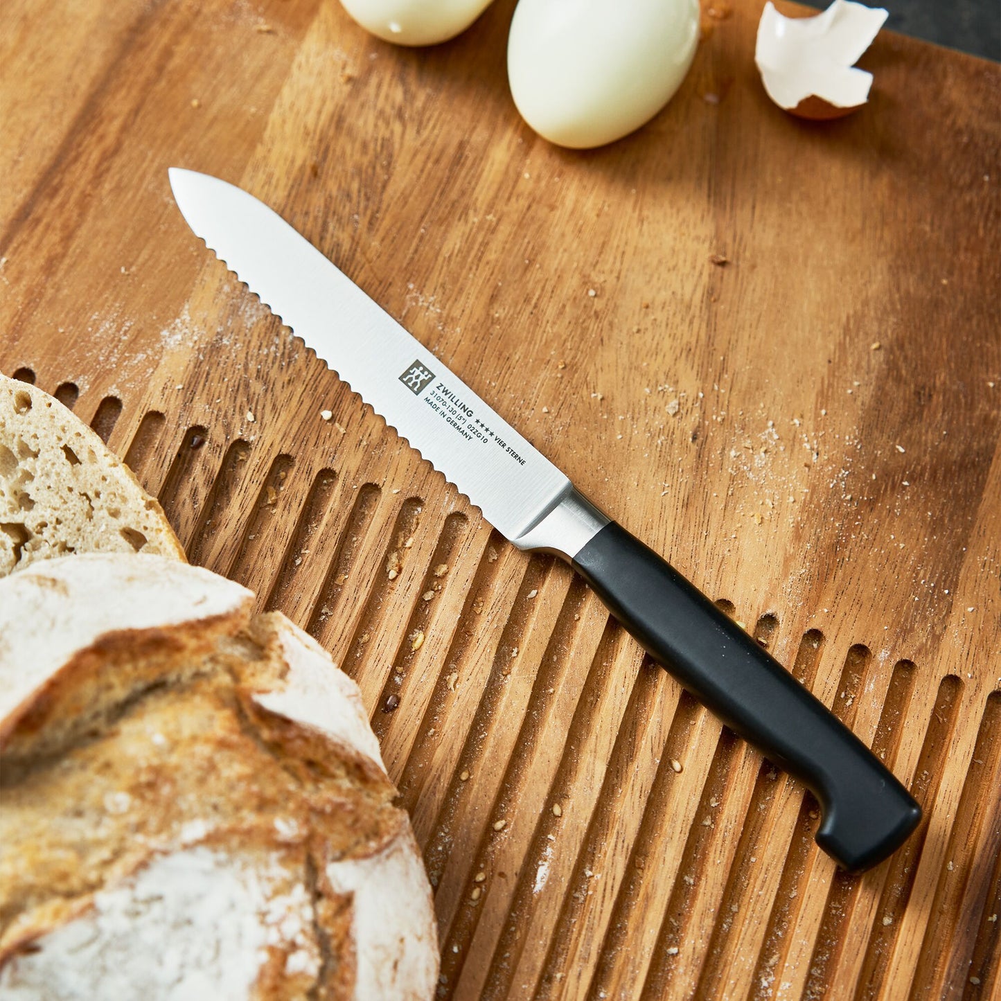 VIER STERNE Utility Knife 130mm Blade Black Handle