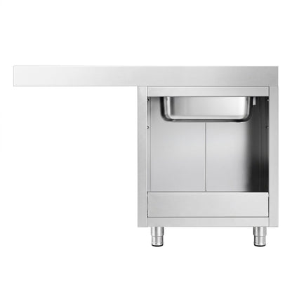 Commercial Dishwasher Sink with Cupboard 1400x600x970mm