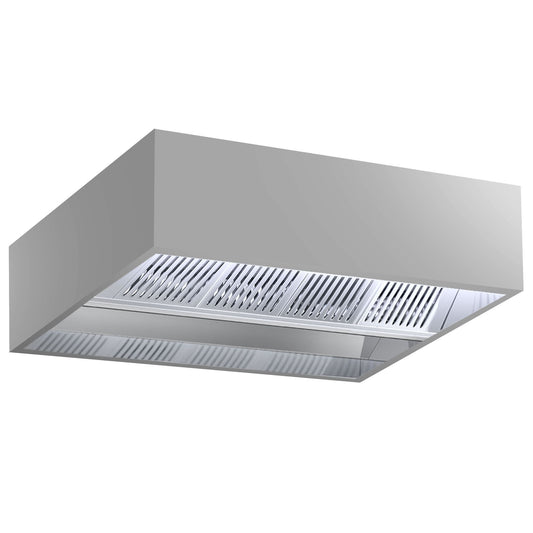 Industrial Box Induction Exhaust Hood 2000mm 3600m³/h