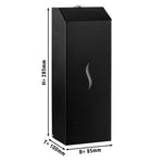 Automatic Soap Dispenser 1000ml Black Stainless Steel