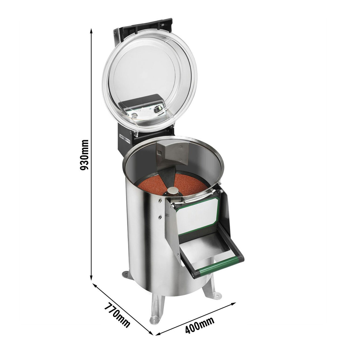 Electric Potato Peeler Stainless Steel 220kg/h 1.1kW KASF220