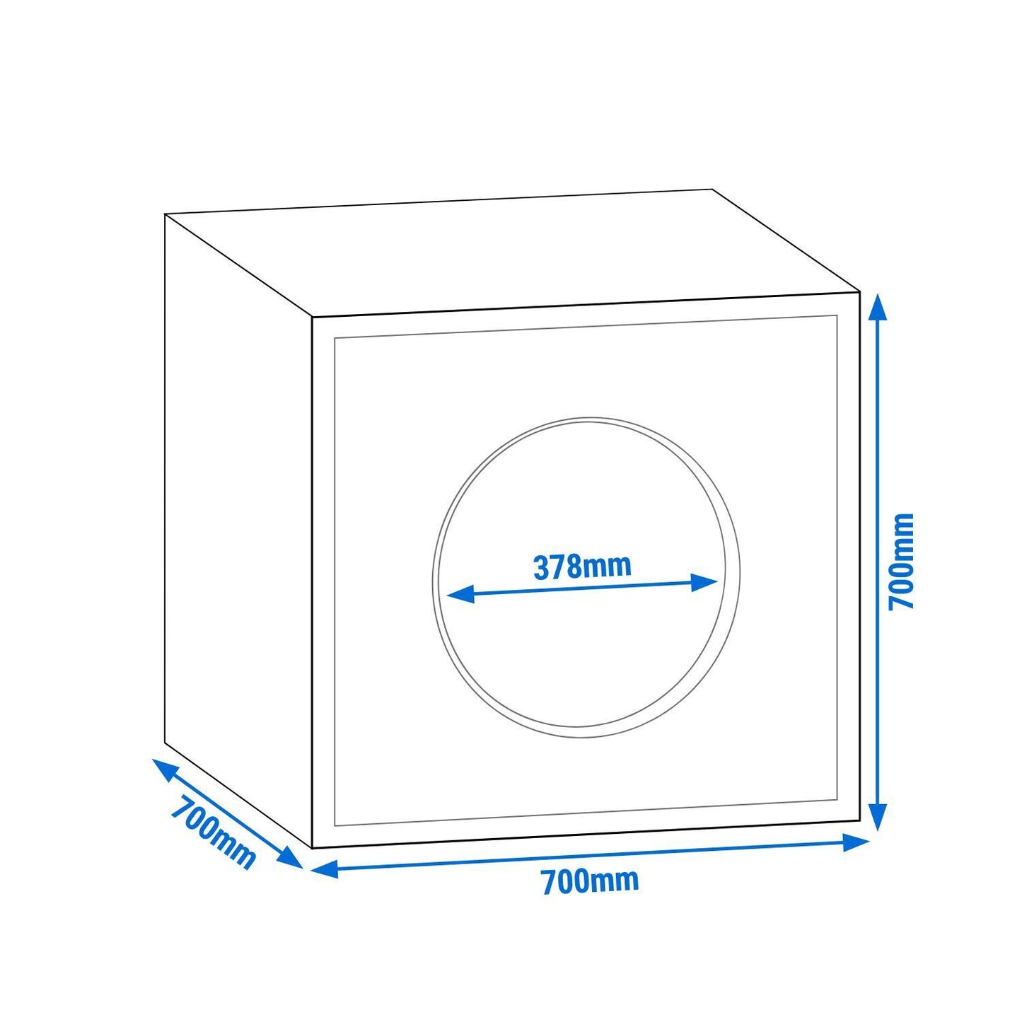 Ventilation Airbox Fan 8000m³/h 700mm AC8000PROB