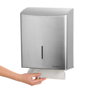 Paper Towel Dispenser 600 Towels Stainless Steel