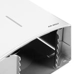 Duplex Paper Roll Dispenser Stainless Steel White