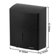 Duplex Paper Roll Dispenser Stainless Steel Black