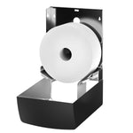 Duplex Paper Roll Dispenser Stainless Steel Black