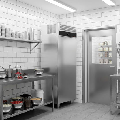 Stainless Steel Ice Cream Freezer 1 Door 650L 1kW
