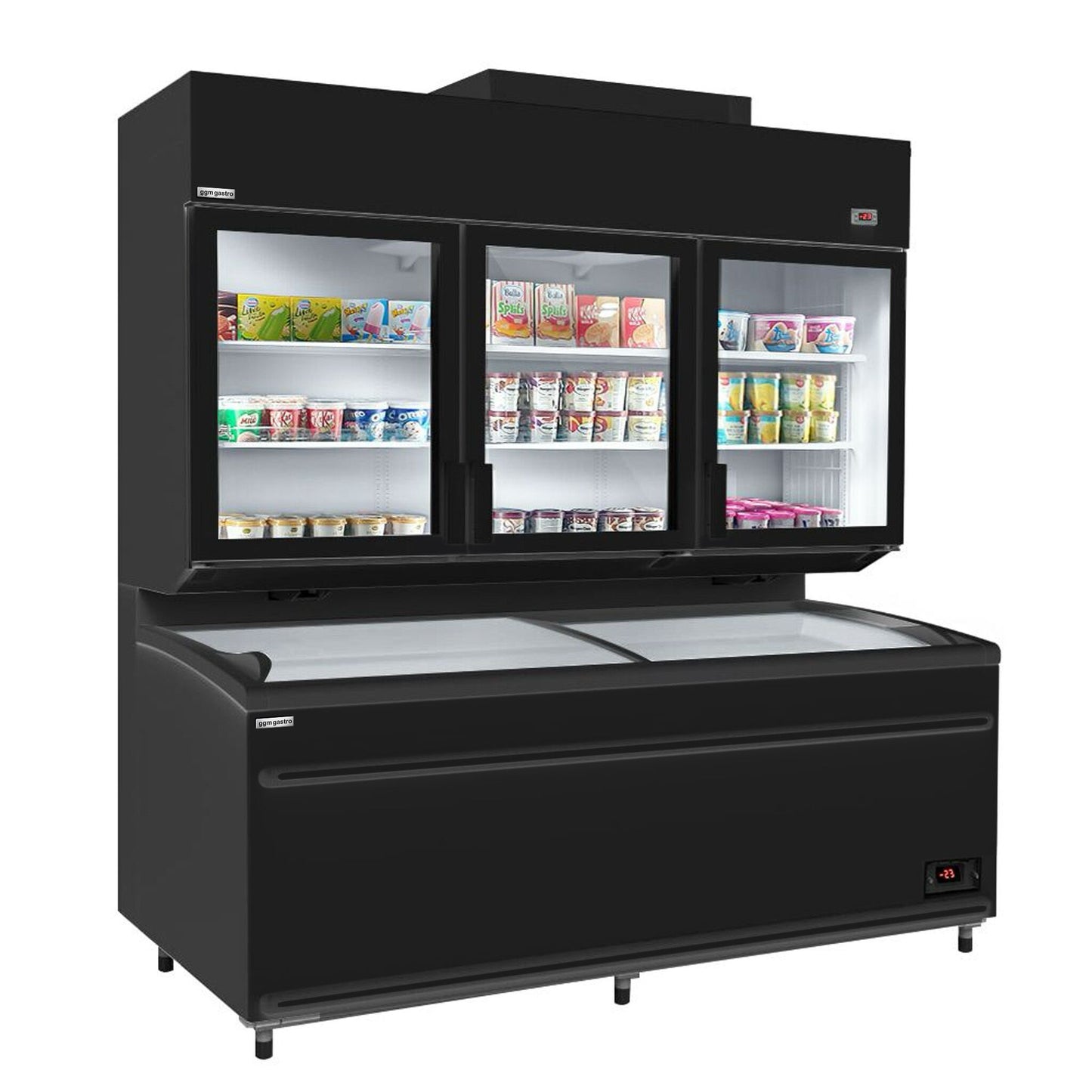 Refrigerated and Freezer Wall Display with Island 1014L 1.79kW WTRU21S#TKIU21S