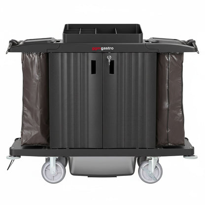 Commercial Housekeeping Cart 3 Shelves SWGBB