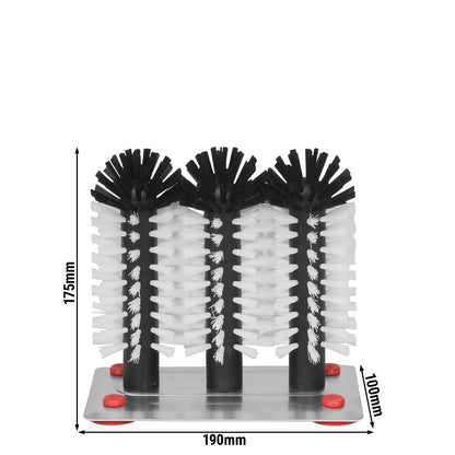 Commercial Glass Washing-Up Brush Set 3x180mm
