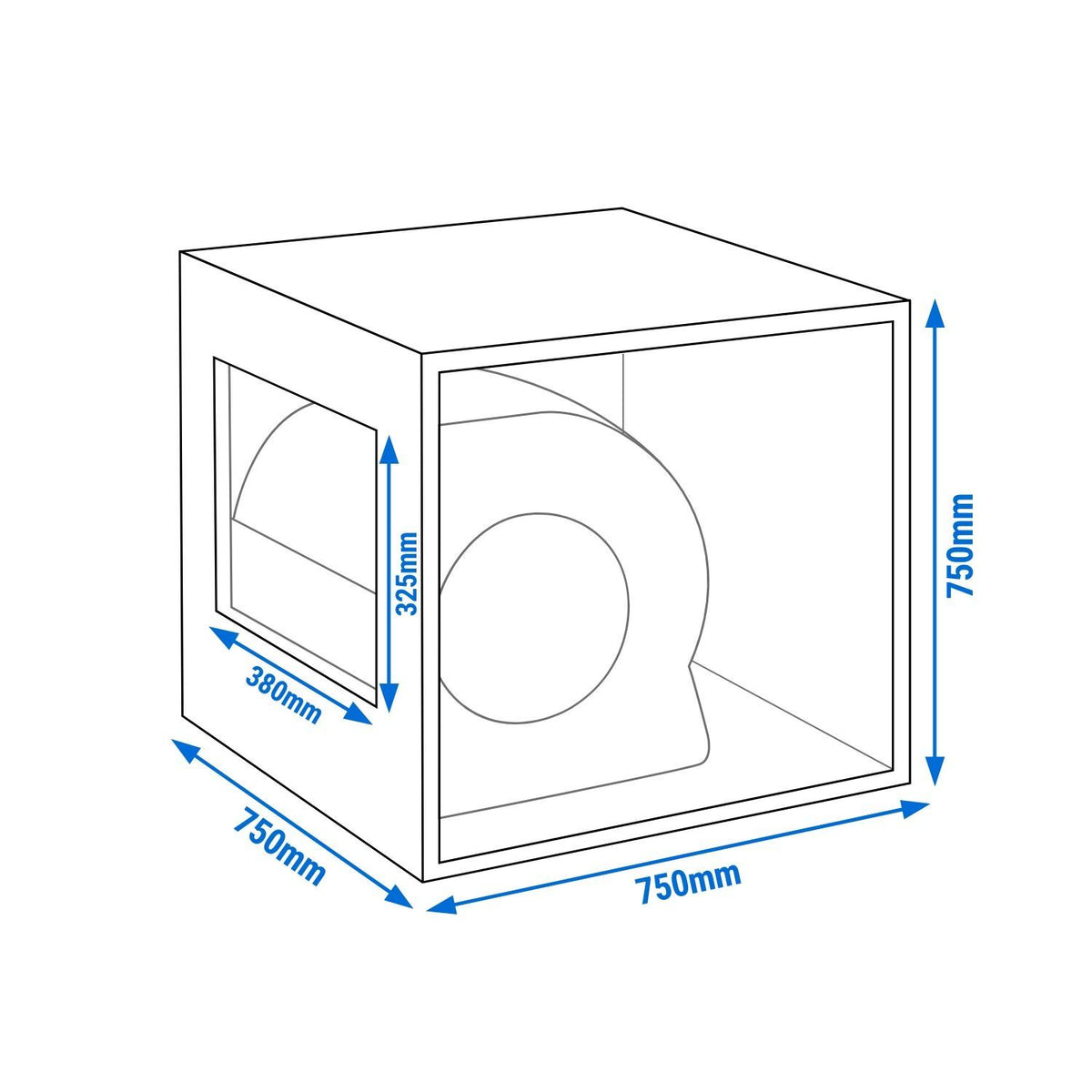 Ventilation Airbox Fan 8000m³/h 750mm AC8000