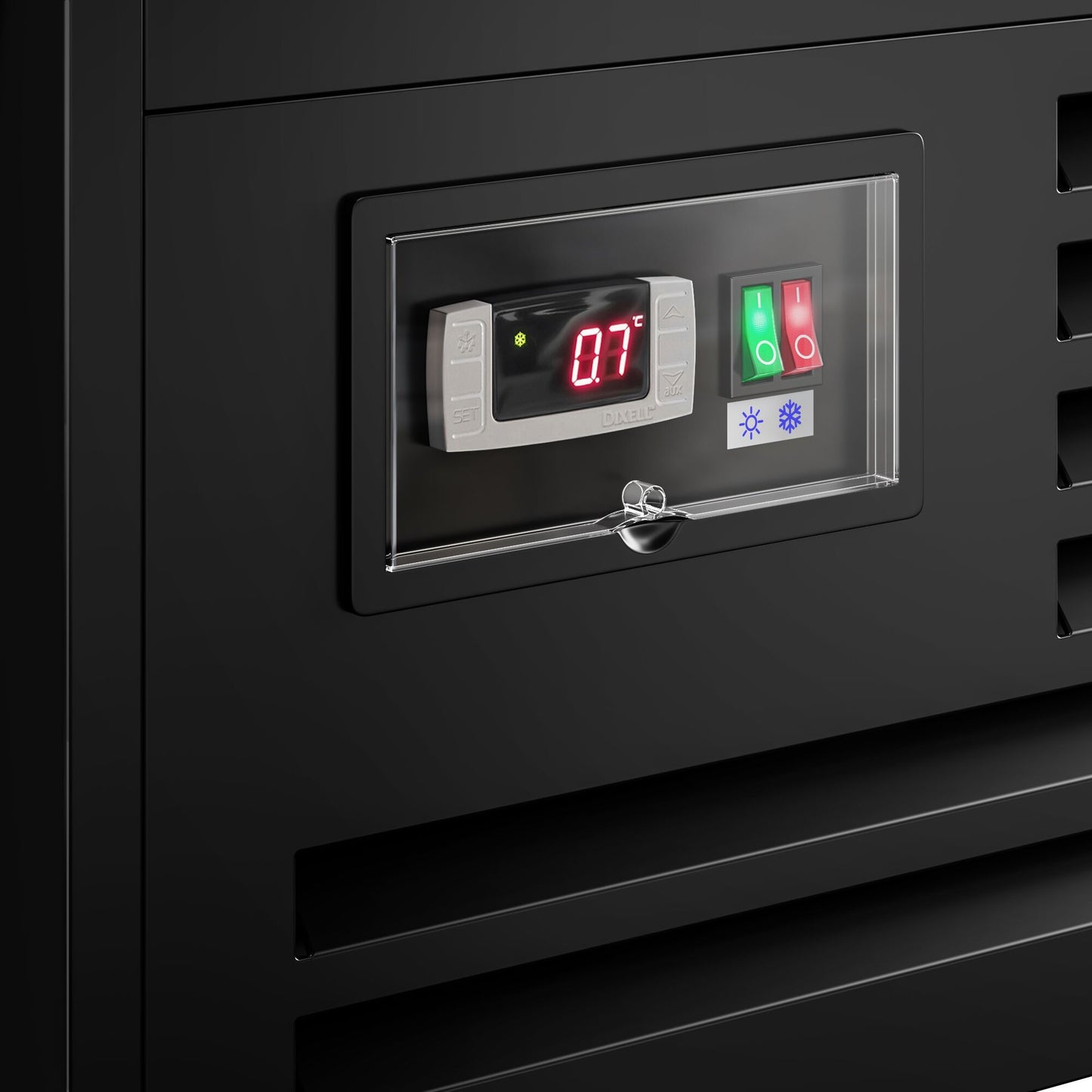 Refrigerated Beverage Display Island 69L 320W Black KIBL730