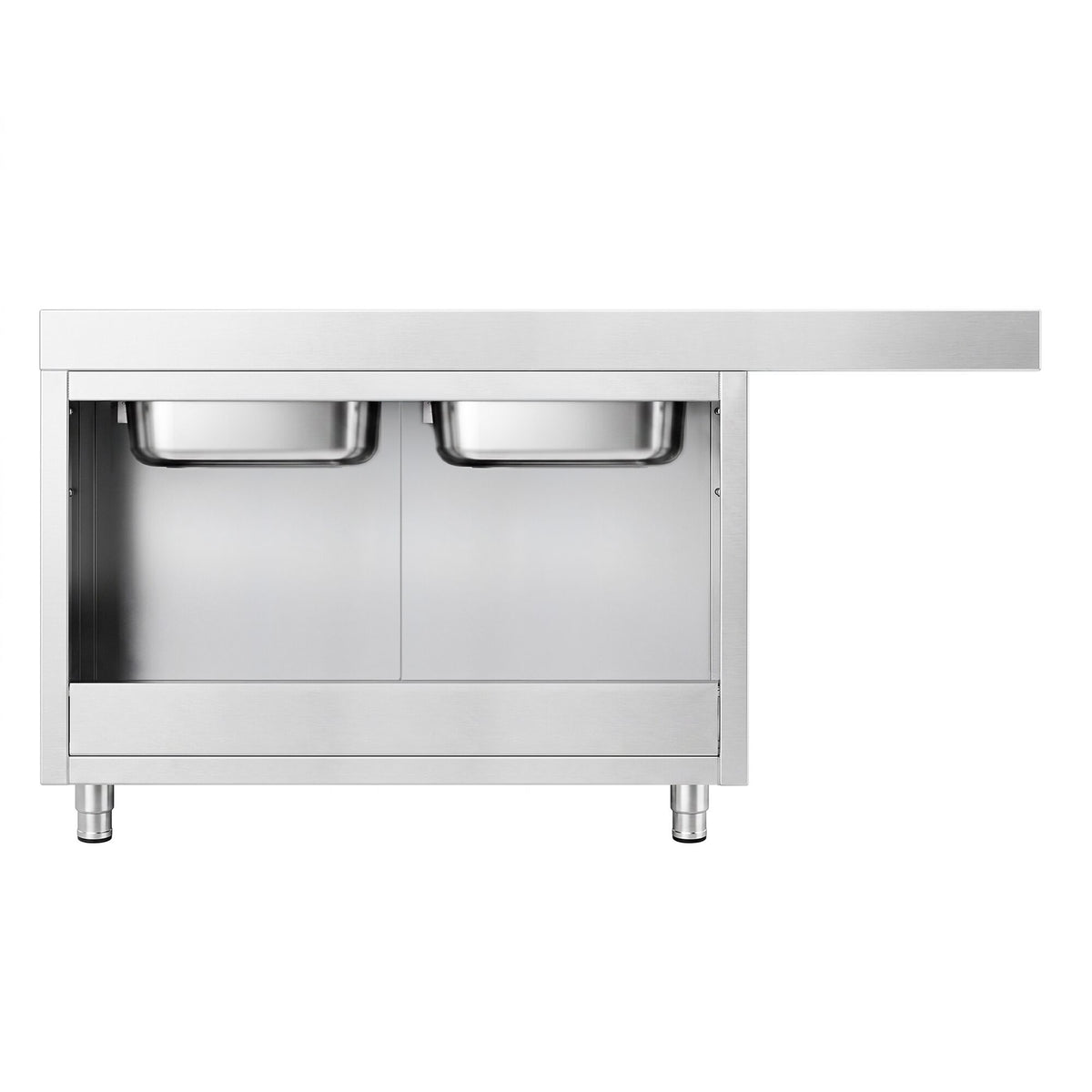 Commercial Dishwasher Sink with Cupboard 2000x700x970mm