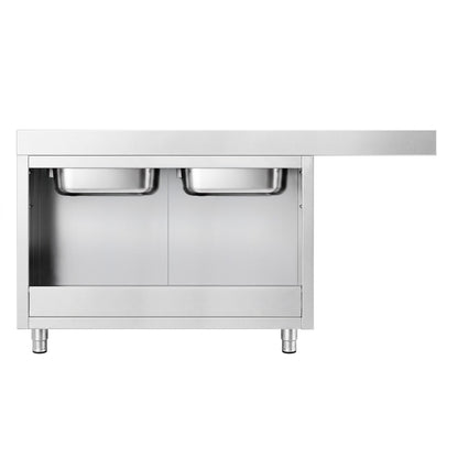 Commercial Dishwasher Sink with Cupboard 2000x700x970mm