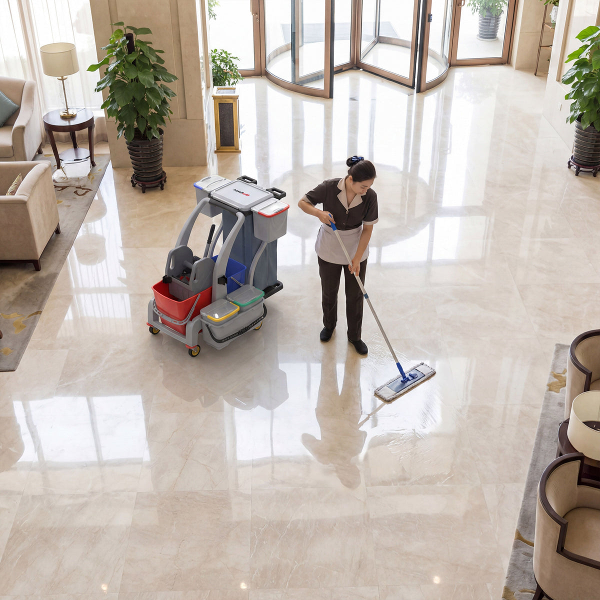 Commercial Cleaning Trolley RWG6B