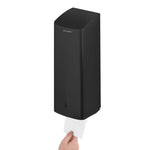 Wall Mounted Toilet Paper Dispenser 750 Sheets Matte Black Stainless Steel