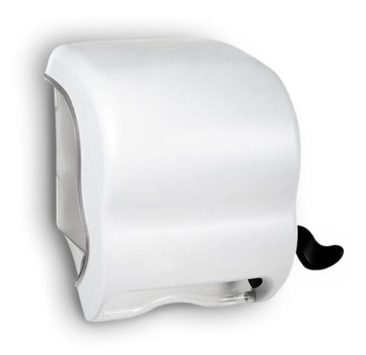 Paper Roll Dispenser with Lever White