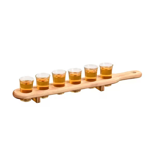 Commercial Shot Glass Flight Paddle Holder SGTFGK6
